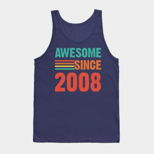 Vintage Awesome Since 2008 Tank Top